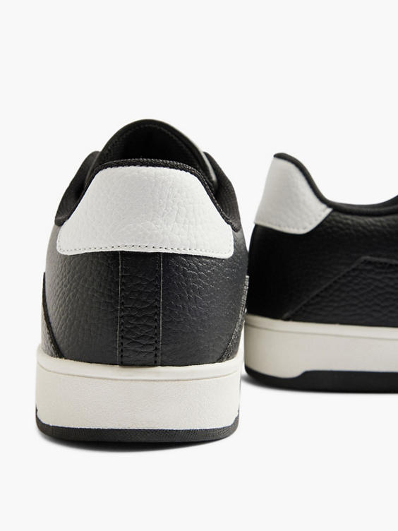Black Casual Lace-up Trainer