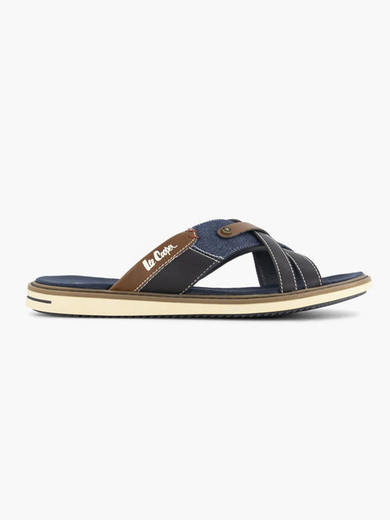 Jeansblauwe slipper