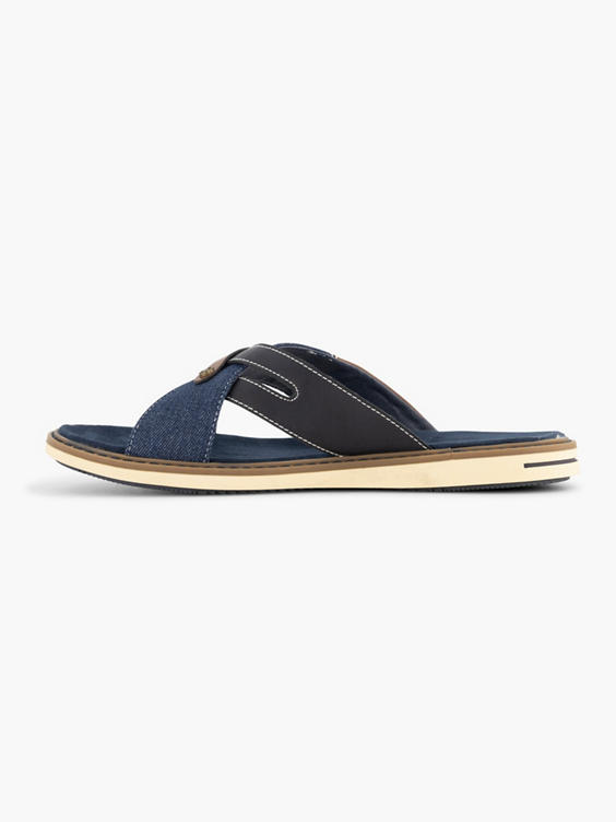 Jeansblauwe slipper