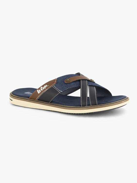 Jeansblauwe slipper