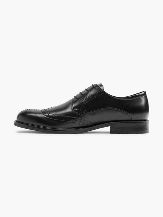 (AM SHOE) Black Formal Leather Lace-up Brogue in Black | DEICHMANN