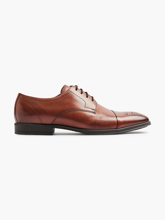 AM SHOE) Brown Leather Shoe in Brown | DEICHMANN