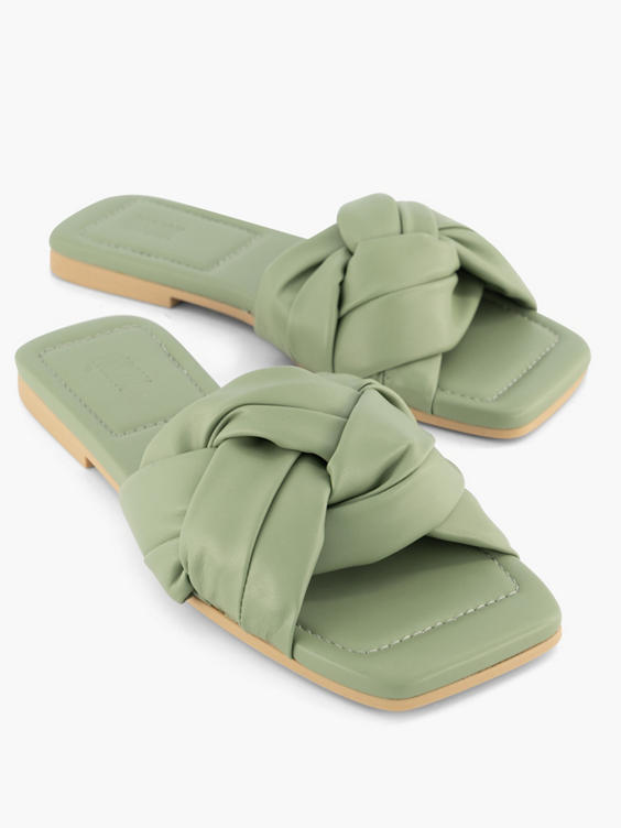 Groene slipper knoop