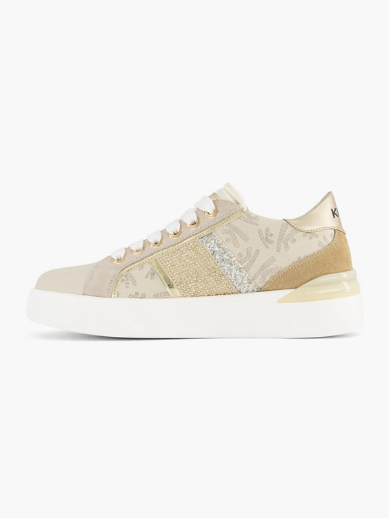 Beige sneaker glitters