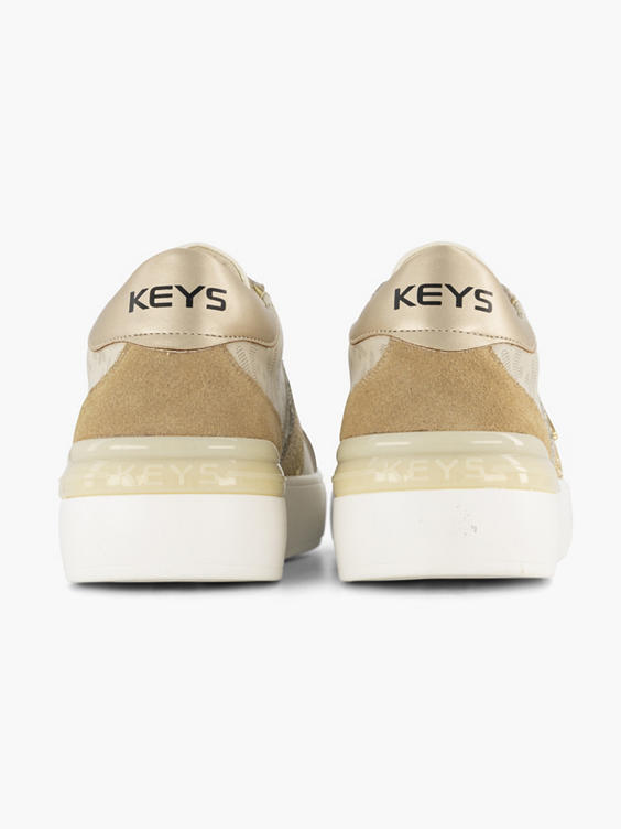 Beige sneaker glitters