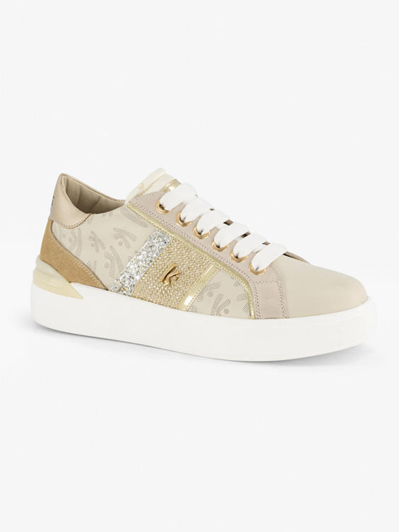 Beige sneaker glitters