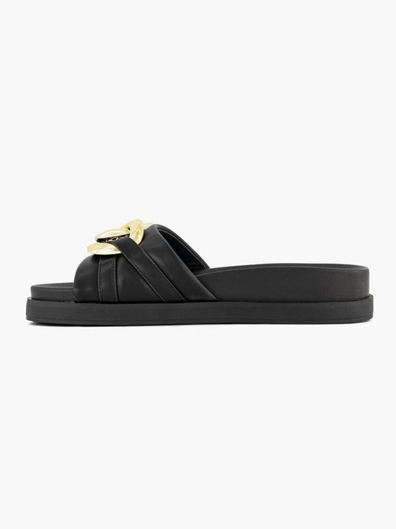 Zwarte chunky slipper sierketting