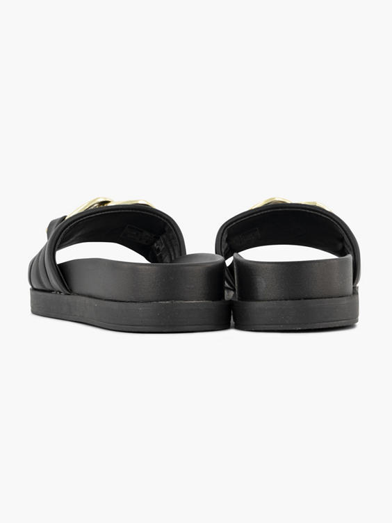 Zwarte chunky slipper sierketting
