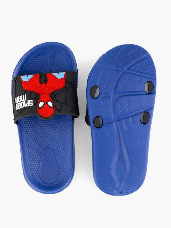 Blauwe slipper Spiderman