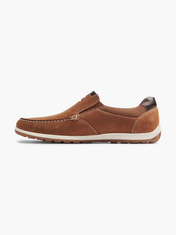 Mens Leather Slip-on Casual