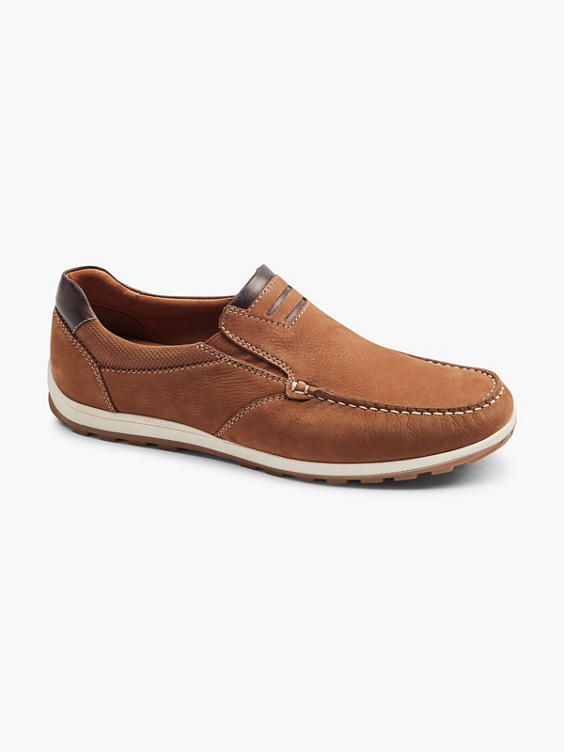 Mens Leather Slip-on Casual
