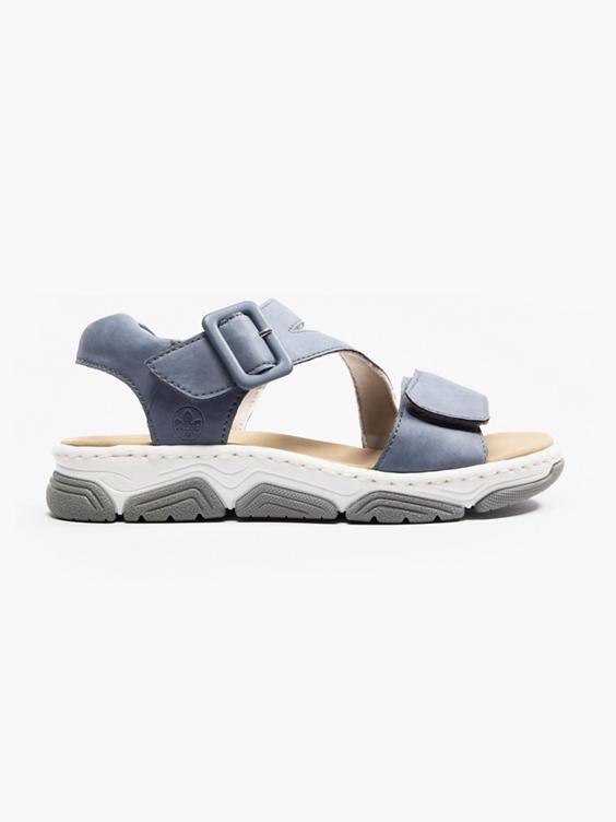Rieker Light Blue Comfort Sporty Platform Sandal 