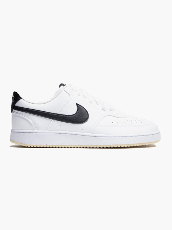 (Nike) Mens Nike White/Black Court Vision Low Trainers in Black white ...
