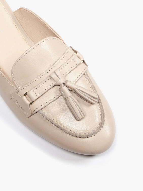 Pink Slip On Loafers with Tassel Detail