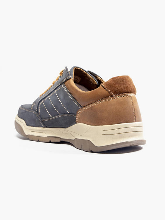 Hush Puppies Finley Navy/Tan Lace-up Casual Shoe