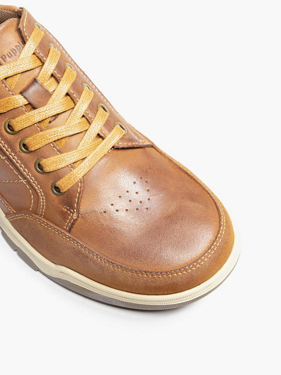Hush Puppies Finley Tan Lace-up Casual Shoe
