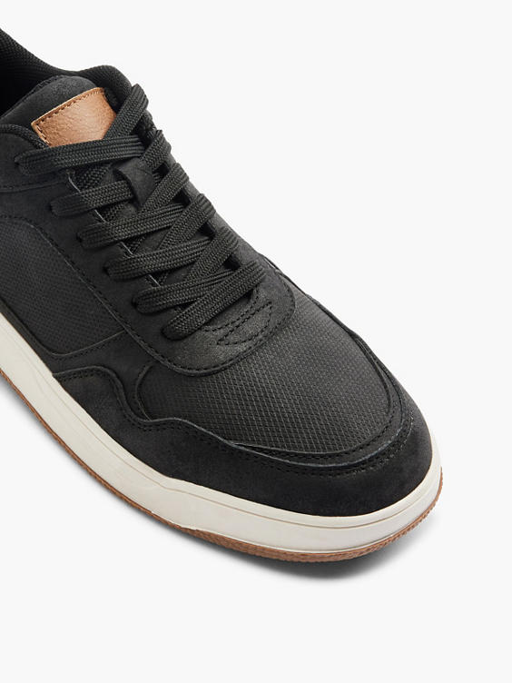 Black/Tan Casual Lace-up Trainer 