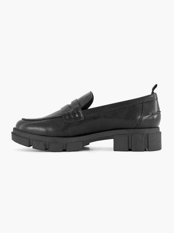 Zwarte chunky loafer