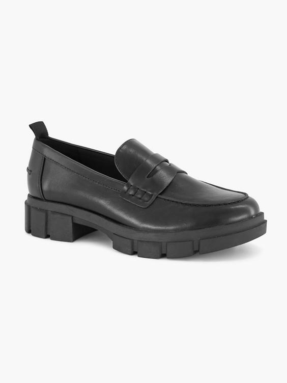 Zwarte chunky loafer