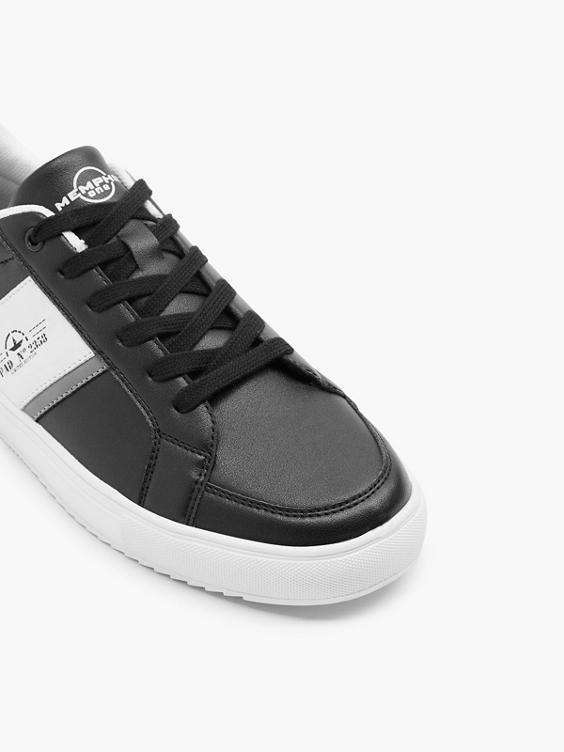 Mens Black/White Casual Trainers