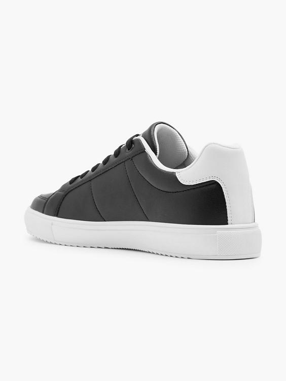Mens Black/White Casual Trainers