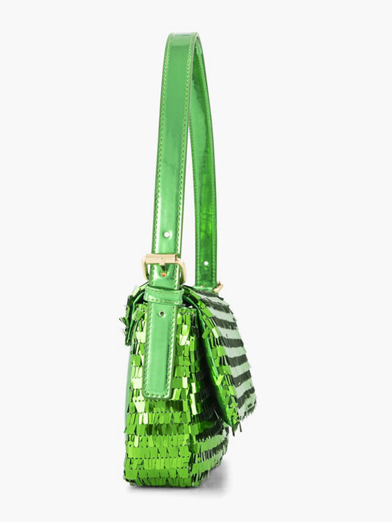 Green Sequin Handbag 