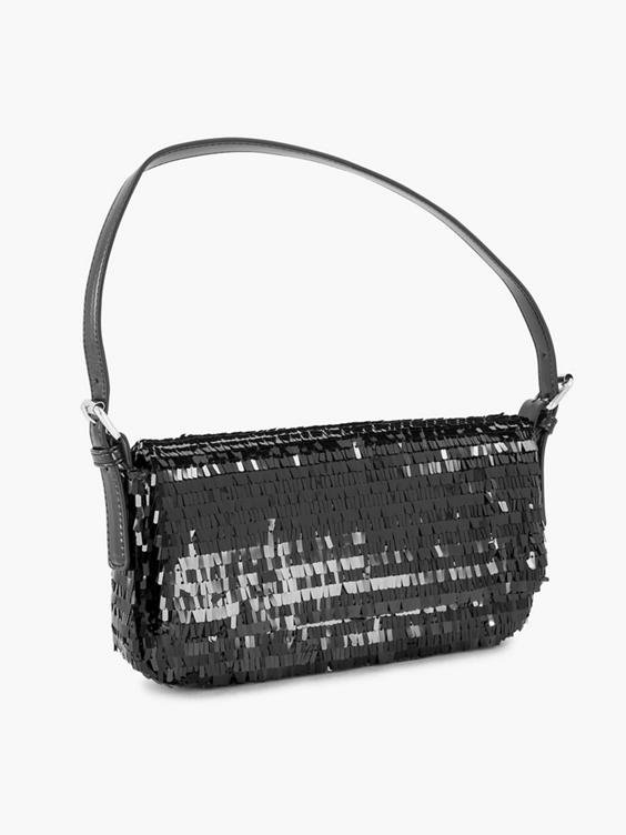 Black Sequin Handbag