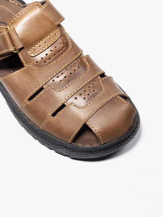 Tan Leather Mule Sandal