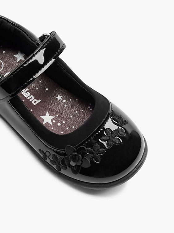 Toddler Girl Bar Shoe With Flowers