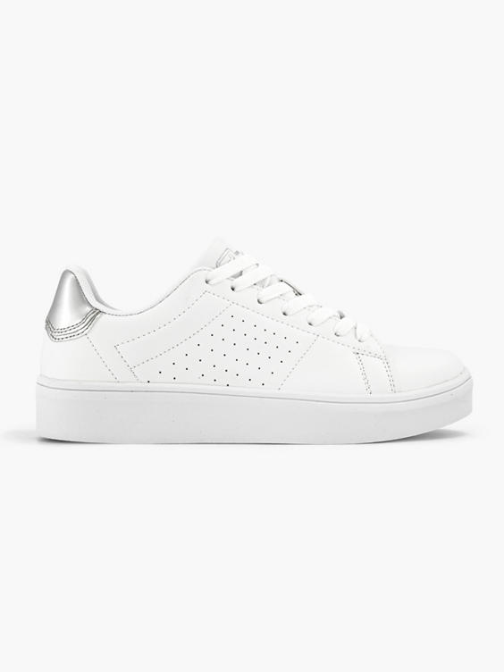 Witte lage sneaker