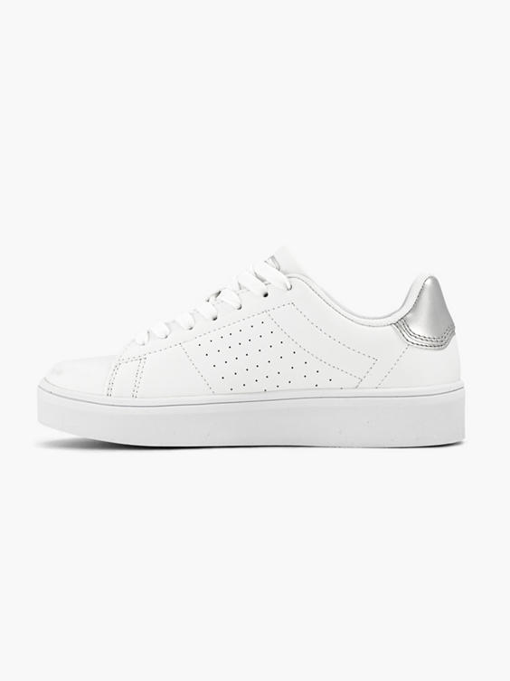 Witte lage sneaker