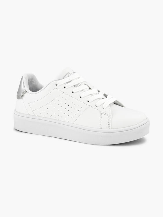 Witte lage sneaker