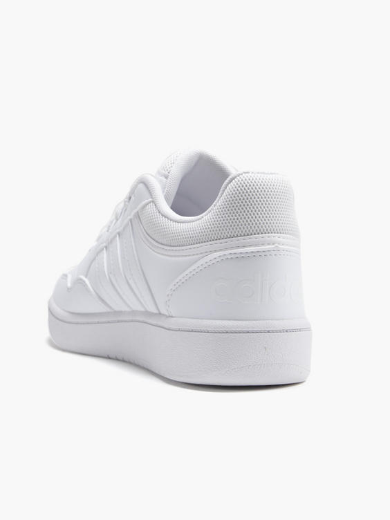 Junior Boys Adidas White Hoops Low 3.0 Trainers