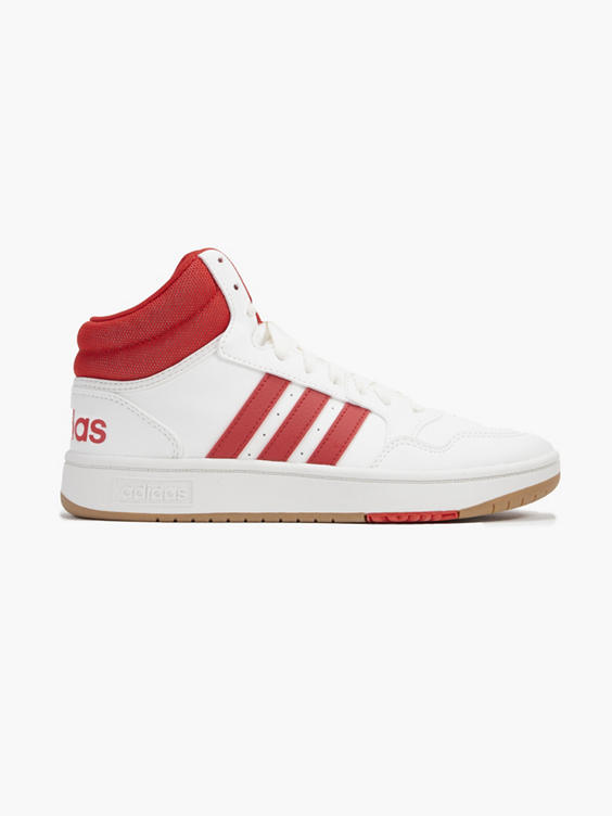 Red/White Hoops 3.0 Mid Trainers