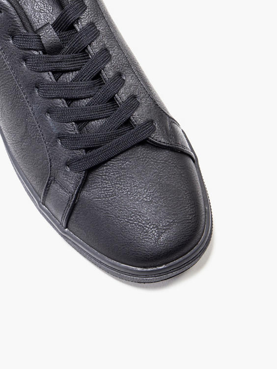 Black Piper Lace Up Casual Trainers