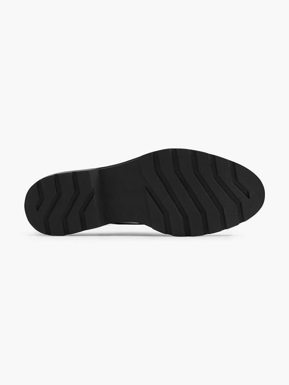Zwarte chunky loafer gespen