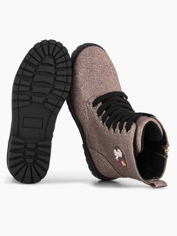 Bronskleurige veterboot glitter Frozen