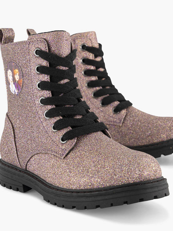 Bronskleurige veterboot glitter Frozen