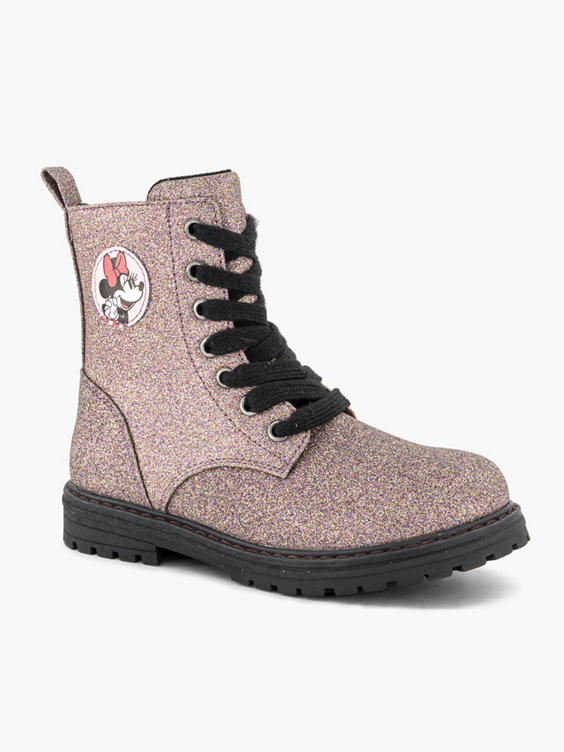 Roze glitter veterboot Minnie Mouse