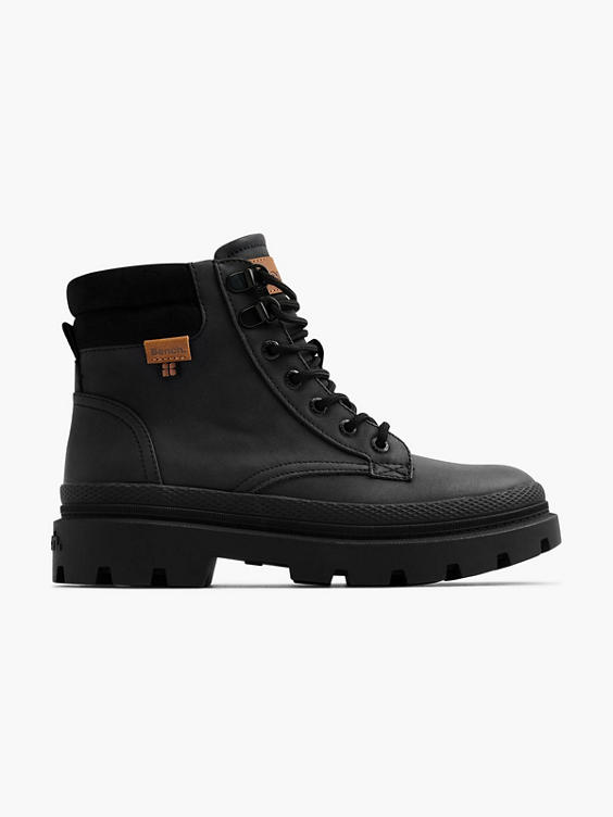Black Hiker Lace Up Boot