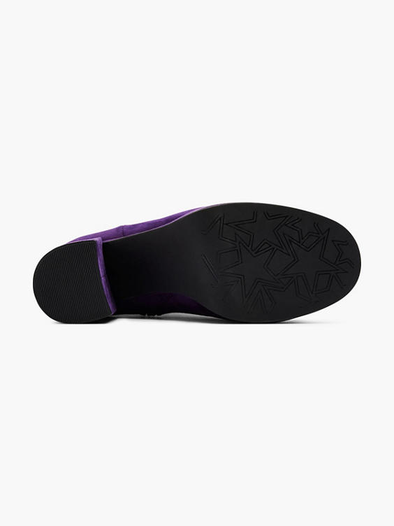 Purple Platform Heel Chelsea Boot