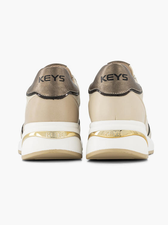 Beige chunky sneaker glitters