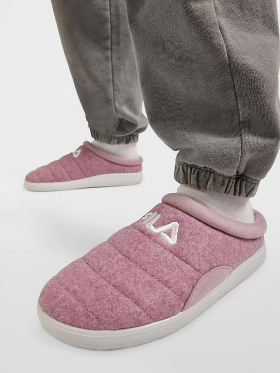 Ladies Fila Pink Slippers 