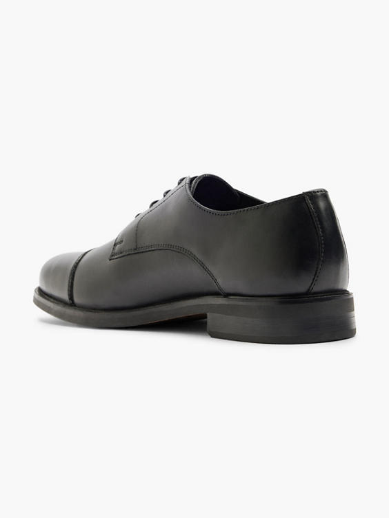 Black Toe Cap Formal Lace Up Shoe
