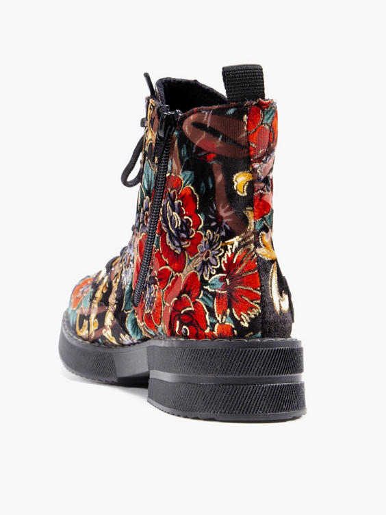 Rieker Multi Coloured Lace Up Boot