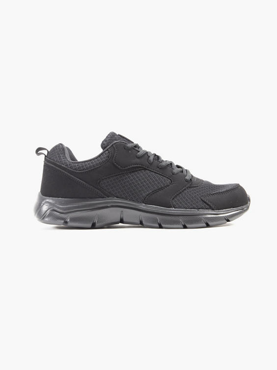 Black Herald Memory Foam Lace Up Trainers