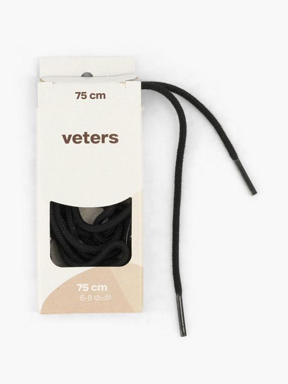 Zwarte veters 75cm