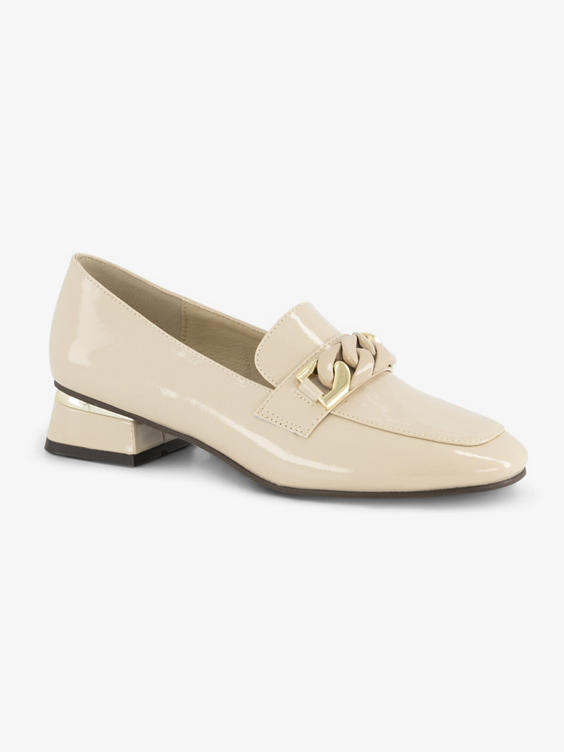 Creme loafer sierketting