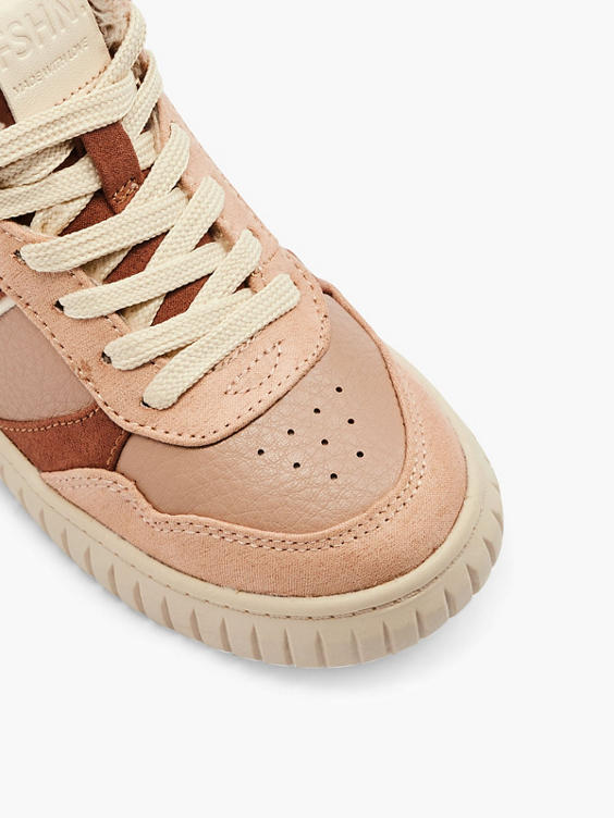 Roze hoge sneaker