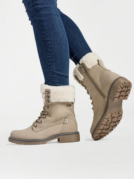 Beige comfort veterboot